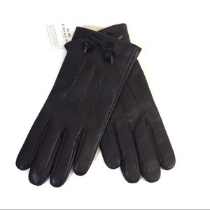 NWT Coach Women’s Tea Leather Gloves Oxford Size 8